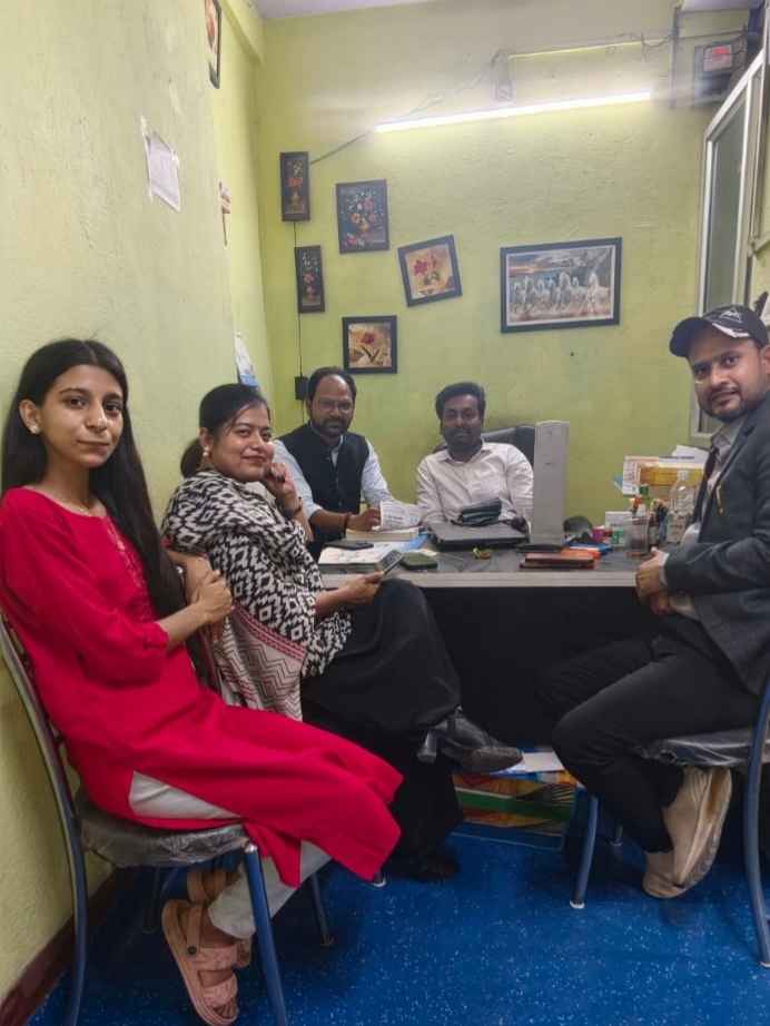 Planning for progress. Swargwasi CHANDRAKALA Health & Education Foundation team members unite to discuss impactful healthcare initiatives